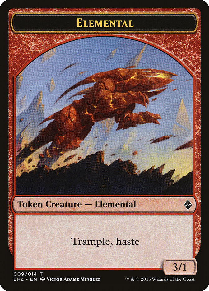 Elemental Token (009/014) [Battle for Zendikar Tokens] | Good Games Cannington