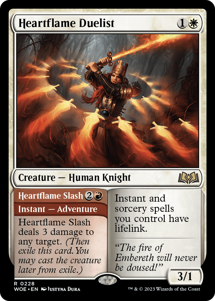 Heartflame Duelist // Heartflame Slash [Wilds of Eldraine] | Good Games Cannington