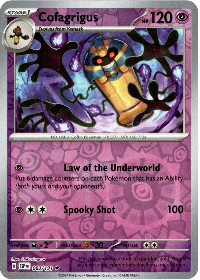 Cofagrigus (083/191) [Scarlet & Violet: Surging Sparks] | Good Games Cannington