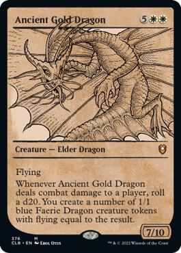 Ancient Gold Dragon Showcase 376 (Commander Legends: Battle for Baldur's Gate)  | Good Games Cannington