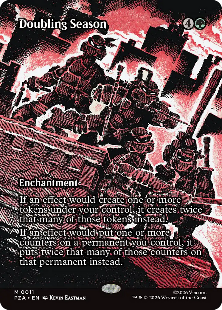 Doubling Season (Borderless) [Teenage Mutant Ninja Turtles Eternal-Legal] | Good Games Cannington