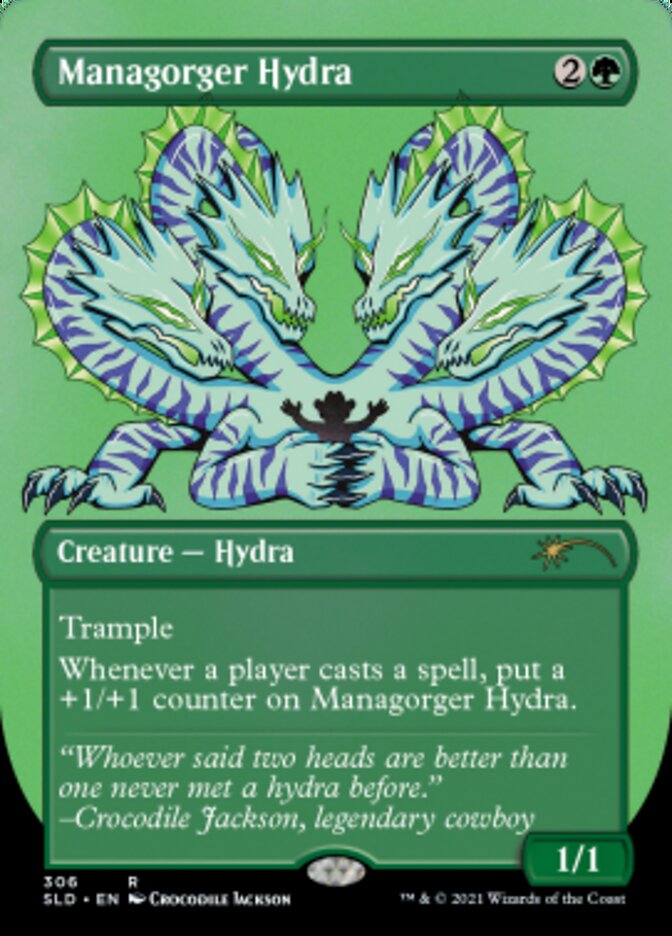 Managorger Hydra (Borderless) (Foil Etched) [Secret Lair Drop Series] | Good Games Cannington