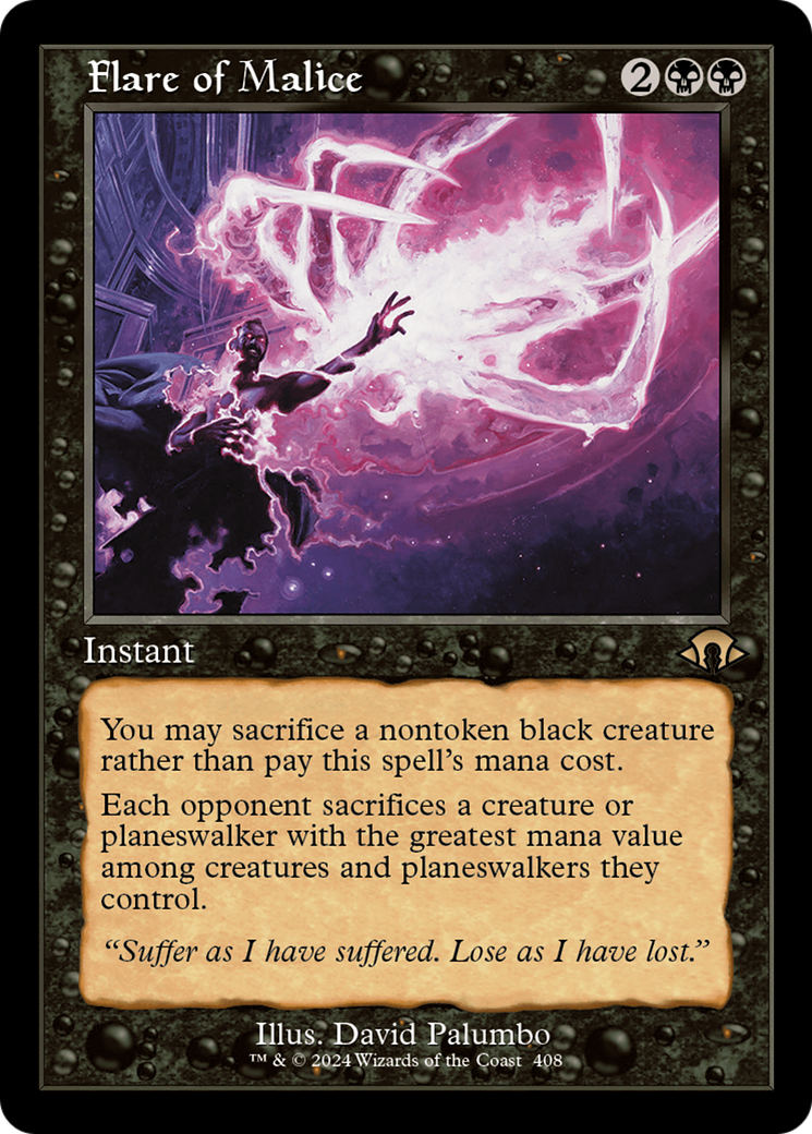 Flare of Malice (Retro) [Modern Horizons 3] | Good Games Cannington