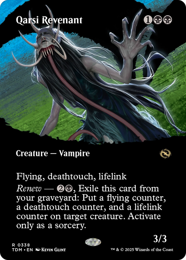 Qarsi Revenant (Borderless) [Tarkir: Dragonstorm] | Good Games Cannington