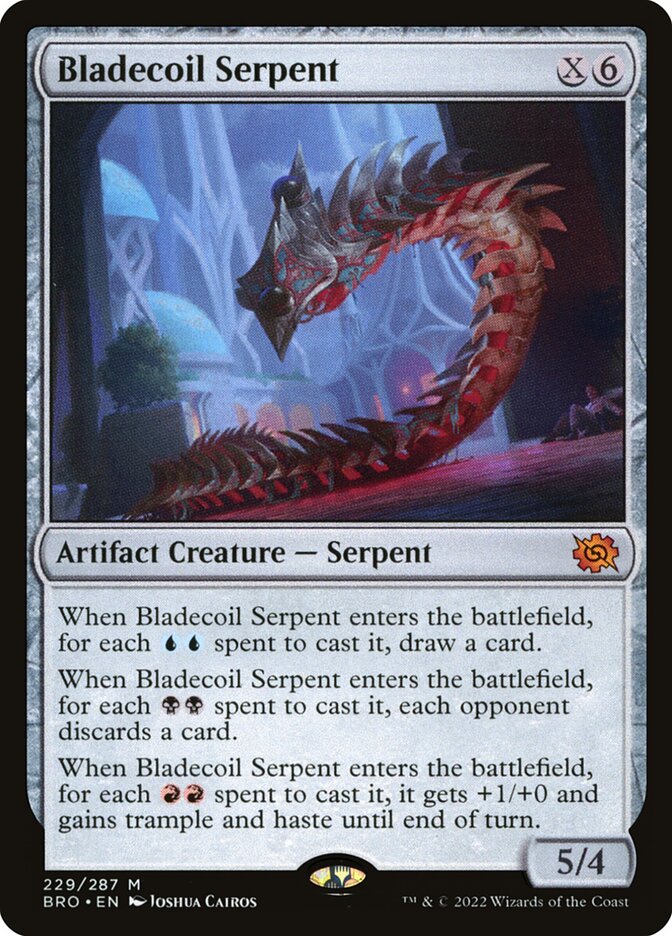 Bladecoil Serpent 229 (The Brothers' War)  - Foil | Good Games Cannington
