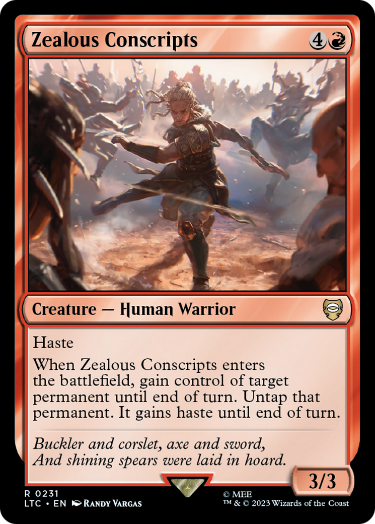 Zealous Conscripts [The Lord of the Rings: Tales of Middle-Earth Commander] | Good Games Cannington