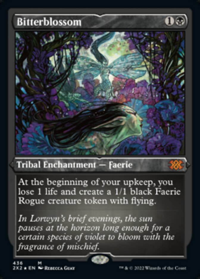 Bitterblossom (Foil Etched) [Double Masters 2022] | Good Games Cannington