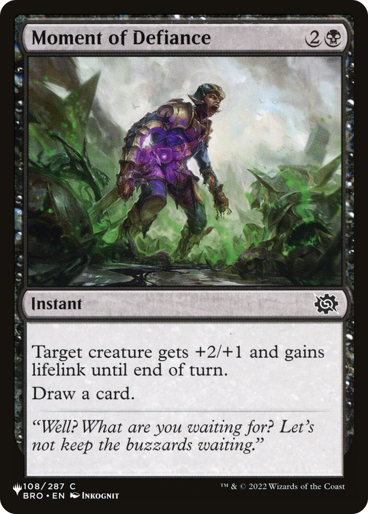 Moment of Defiance [The List] | Good Games Cannington