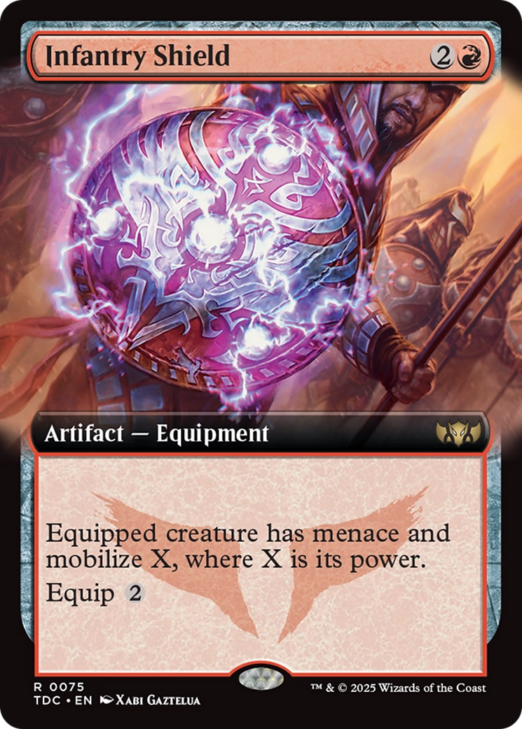 Infantry Shield (Extended Art) [Tarkir: Dragonstorm Commander] | Good Games Cannington