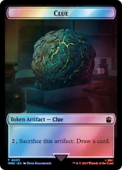Horse // Clue (0053) Double-Sided Token (Surge Foil) [Doctor Who Tokens] | Good Games Cannington