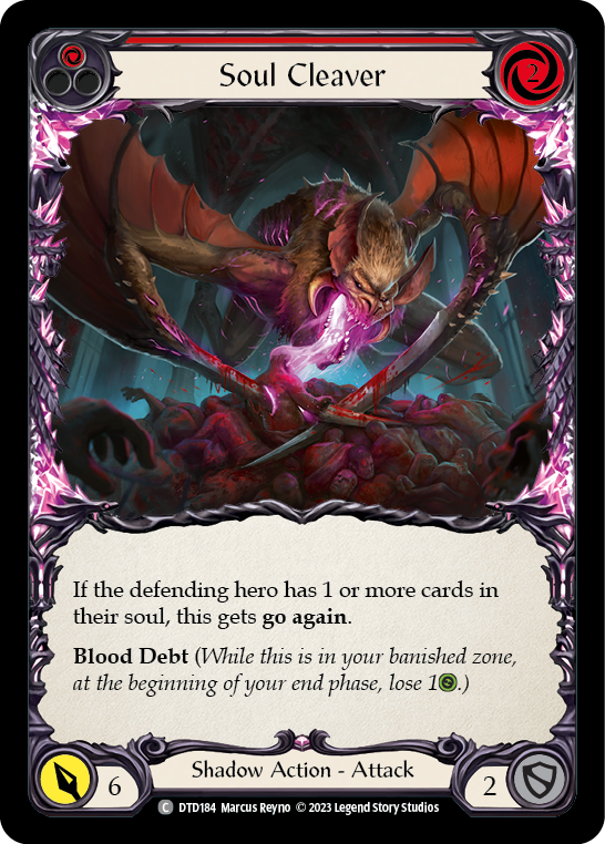 Soul Cleaver (Red) [DTD184] (Dusk Till Dawn)  Rainbow Foil | Good Games Cannington