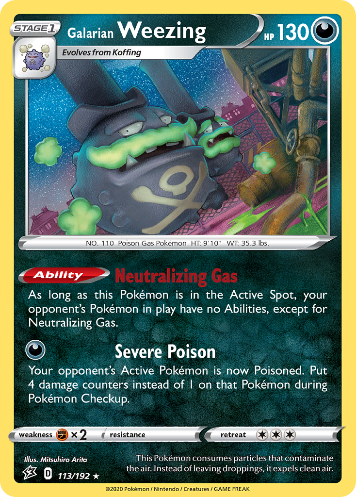 Galarian Weezing (113/192) [Sword & Shield: Rebel Clash] | Good Games Cannington