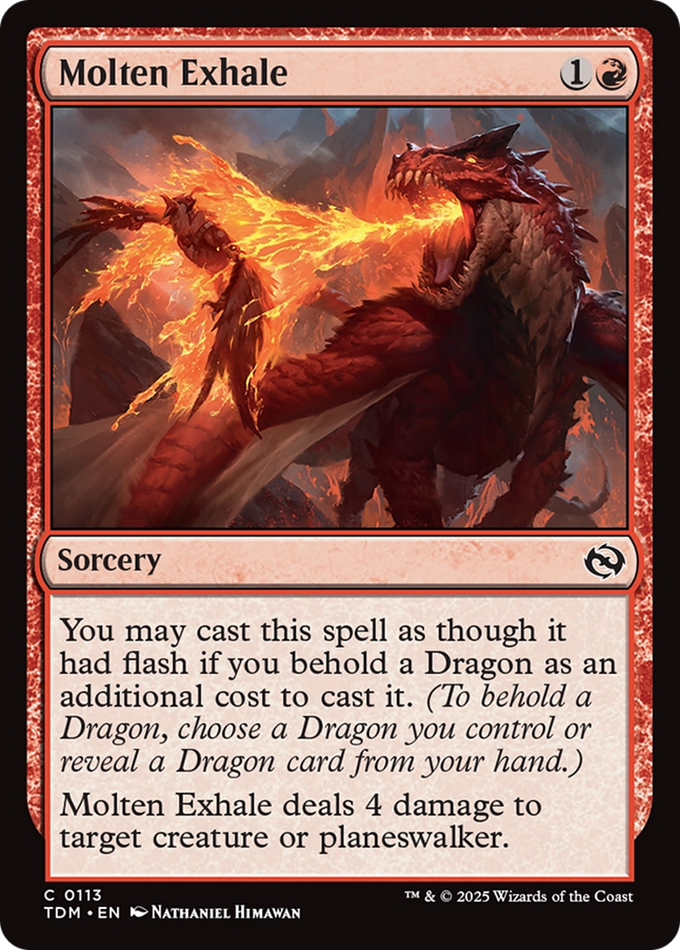 Molten Exhale [Tarkir: Dragonstorm] | Good Games Cannington