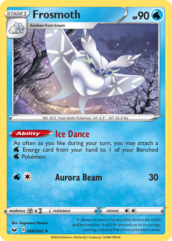 Frosmoth (064/202) (Theme Deck Exclusive) [Sword & Shield: Base Set] | Good Games Cannington