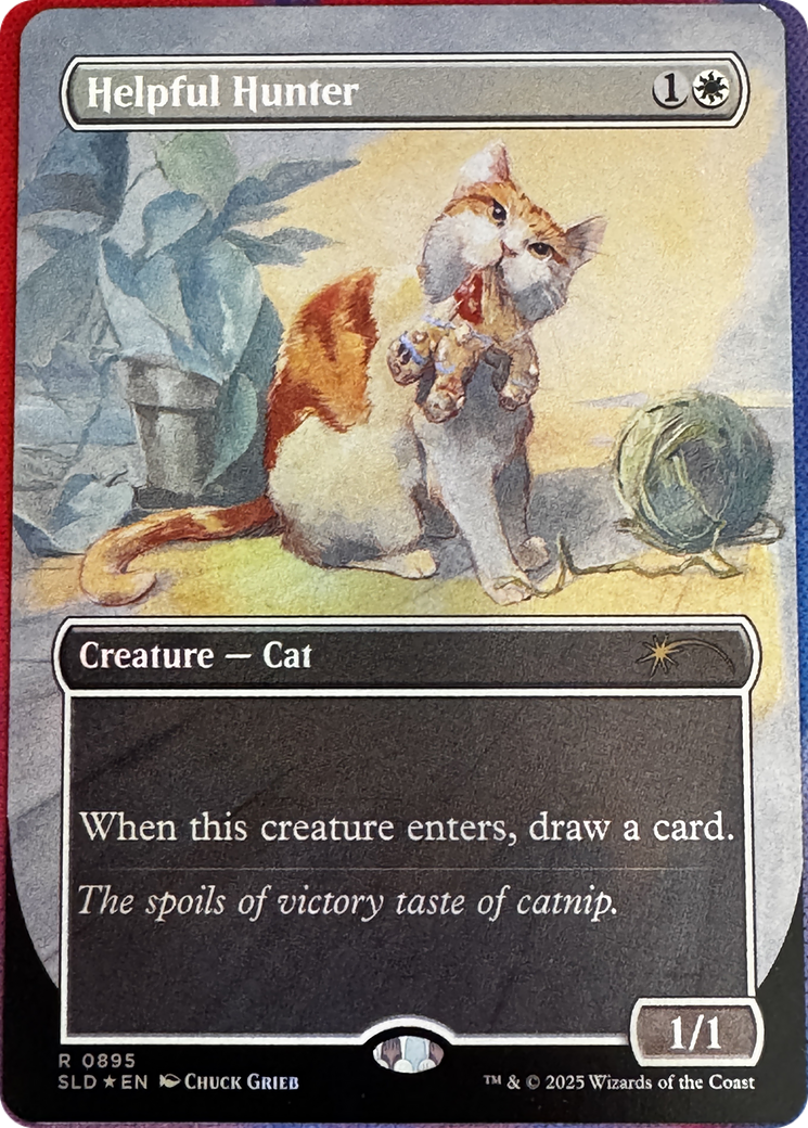 Helpful Hunter (0895) (Rainbow Foil) [Secret Lair Drop Series] | Good Games Cannington