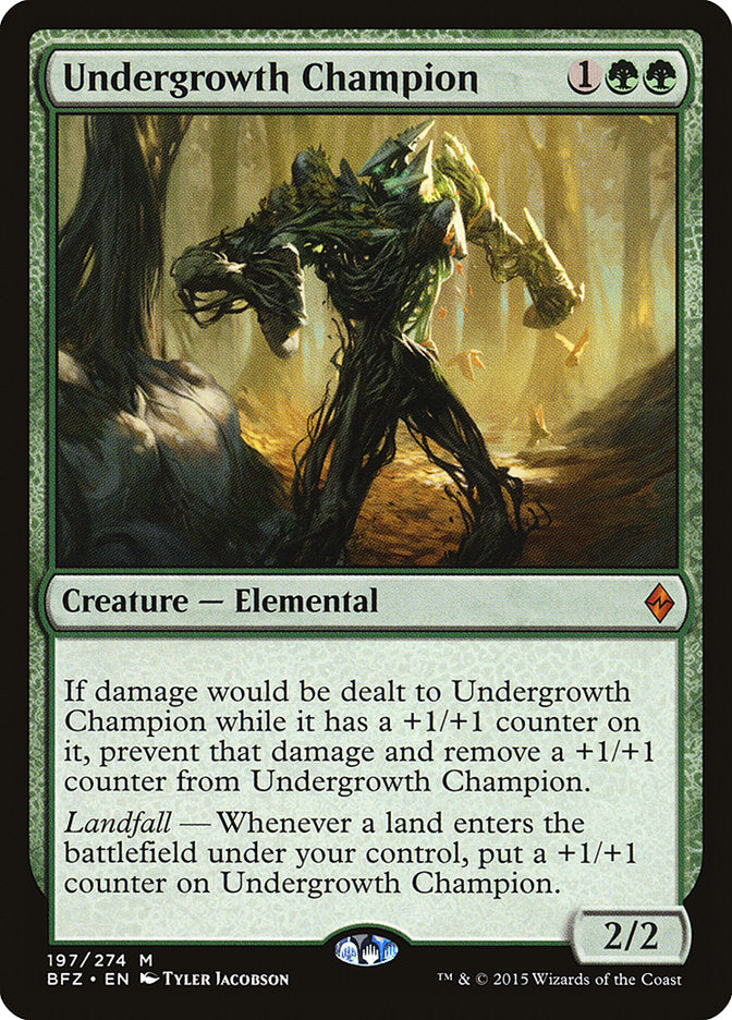 Undergrowth Champion 197/274 (Battle for Zendikar)  | Good Games Cannington