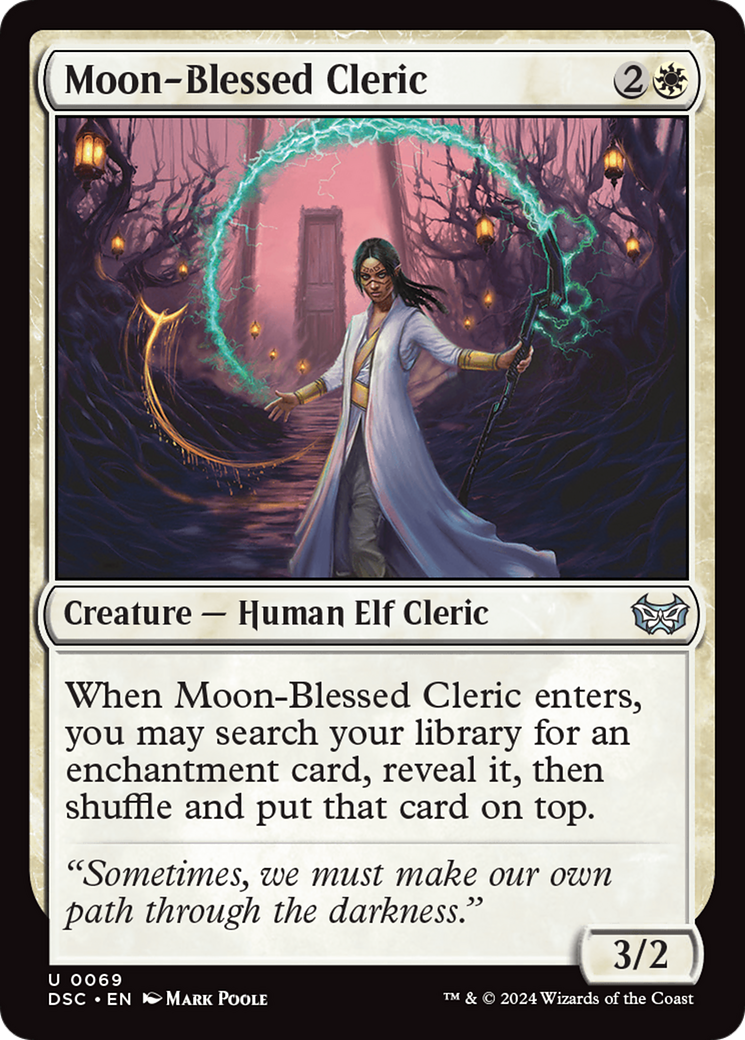 Moon-Blessed Cleric [Duskmourn: House of Horror Commander] | Good Games Cannington