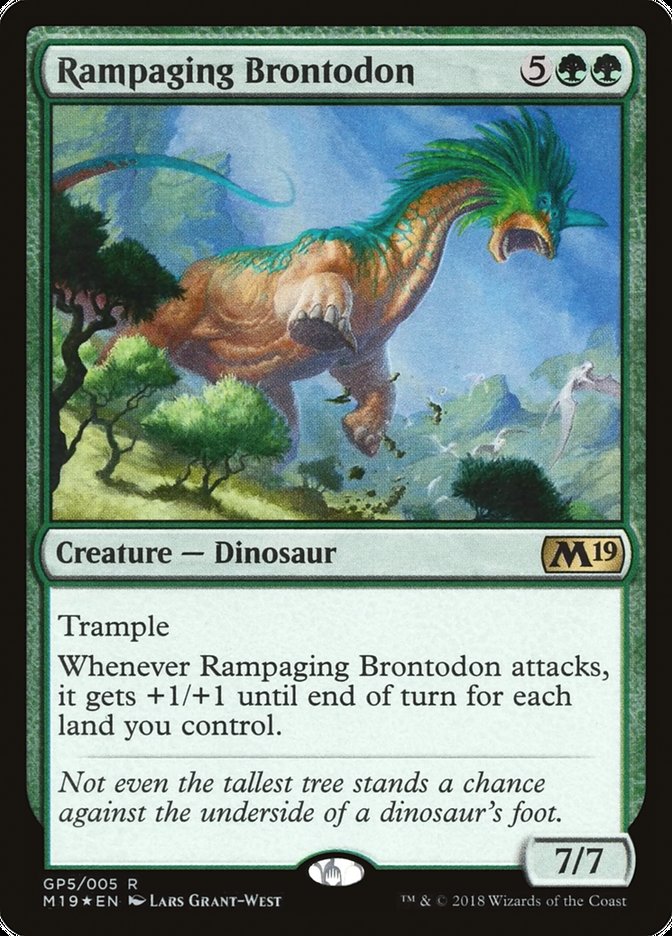 Rampaging Brontodon [Magic 2019 Gift Pack] | Good Games Cannington