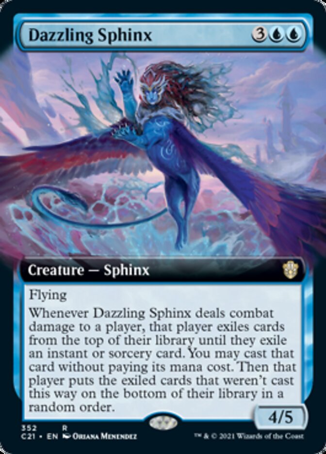Dazzling Sphinx (Extended Art) [Commander 2021] | Good Games Cannington