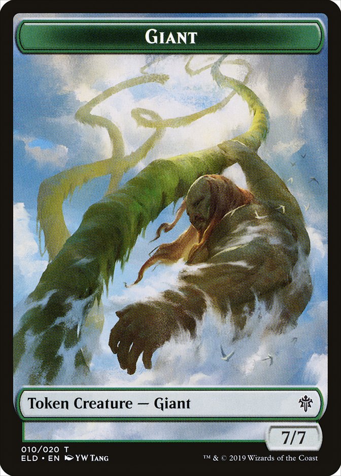 Giant Token [Throne of Eldraine Tokens] | Good Games Cannington