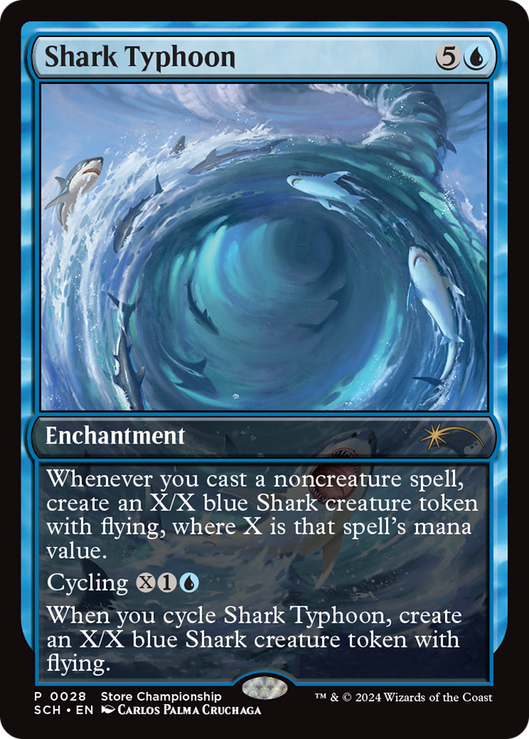 Shark Typhoon (Store Championship) [Bloomburrow Promos] | Good Games Cannington