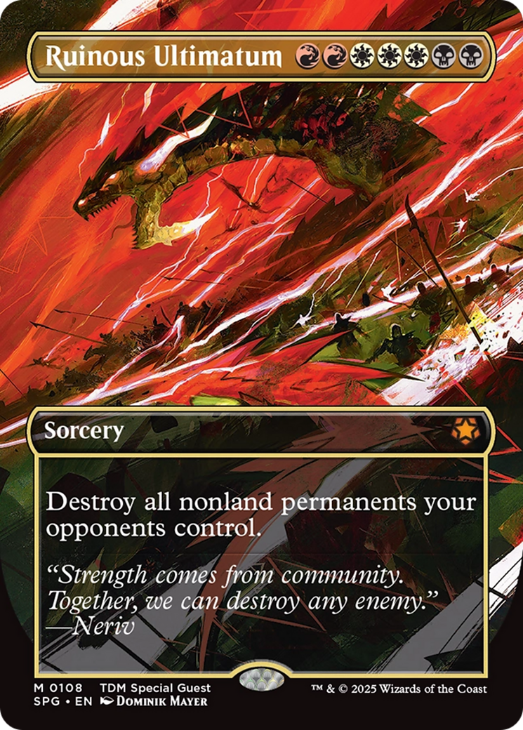 Ruinous Ultimatum (Borderless) [Tarkir: Dragonstorm Special Guests] | Good Games Cannington