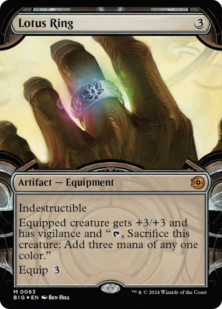 Lotus Ring (Showcase) (Raised Foil) [Outlaws of Thunder Junction: The Big Score] | Good Games Cannington