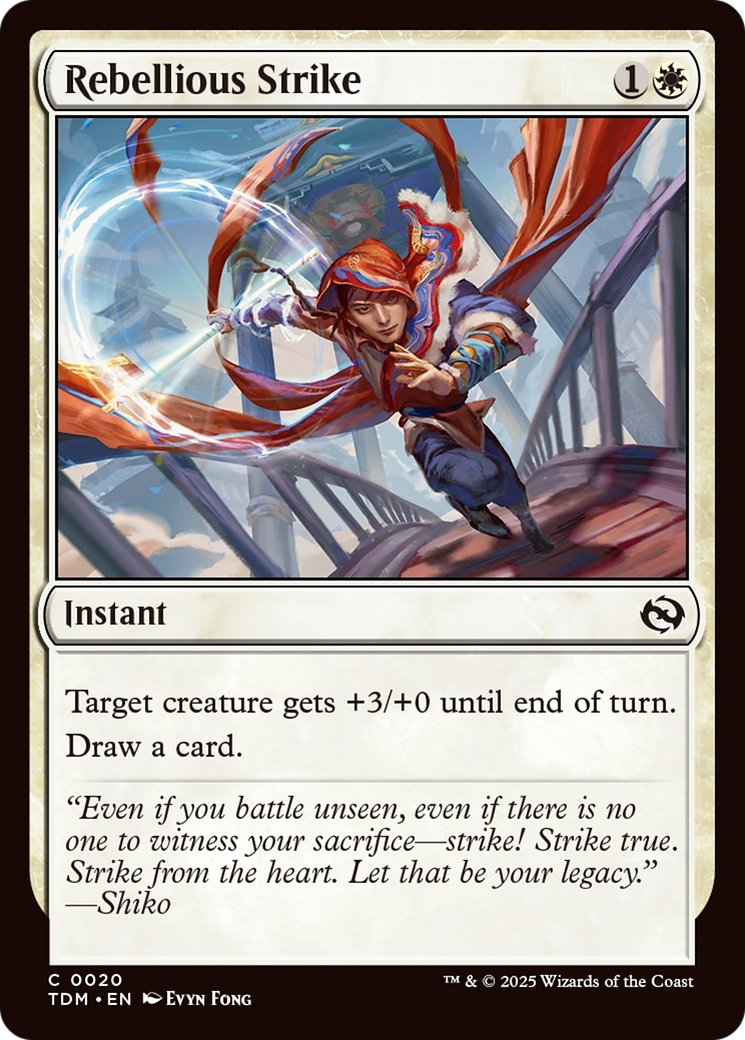 Rebellious Strike [Tarkir: Dragonstorm] | Good Games Cannington