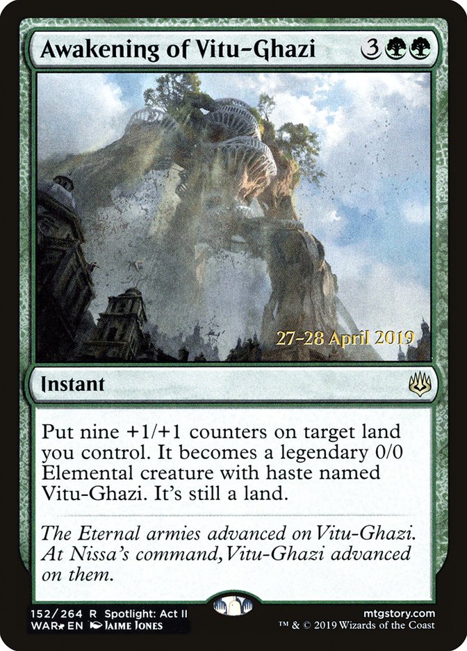Awakening of Vitu-Ghazi [War of the Spark Prerelease Promos] | Good Games Cannington