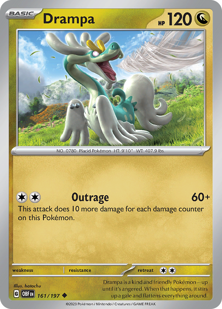 Drampa (161/197) [Scarlet & Violet: Obsidian Flames] | Good Games Cannington