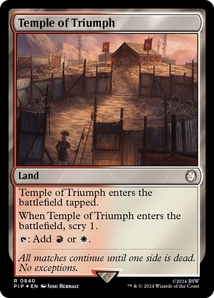 Temple of Triumph (Surge Foil) [Fallout] | Good Games Cannington
