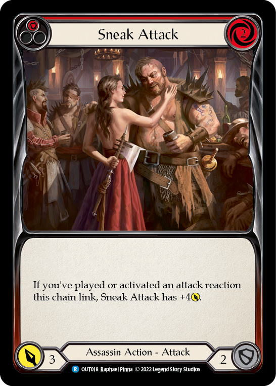 Sneak Attack (Red) [OUT018] (Outsiders) | Good Games Cannington
