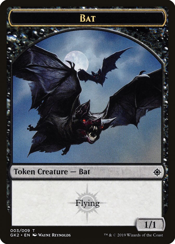 Bat // Spirit (010) Double-Sided Token [Ravnica Allegiance Guild Kit Tokens] | Good Games Cannington