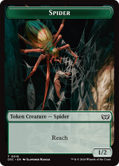 Insect (0012) // Spider Double-Sided Token [Duskmourn: House of Horror Commander Tokens] | Good Games Cannington