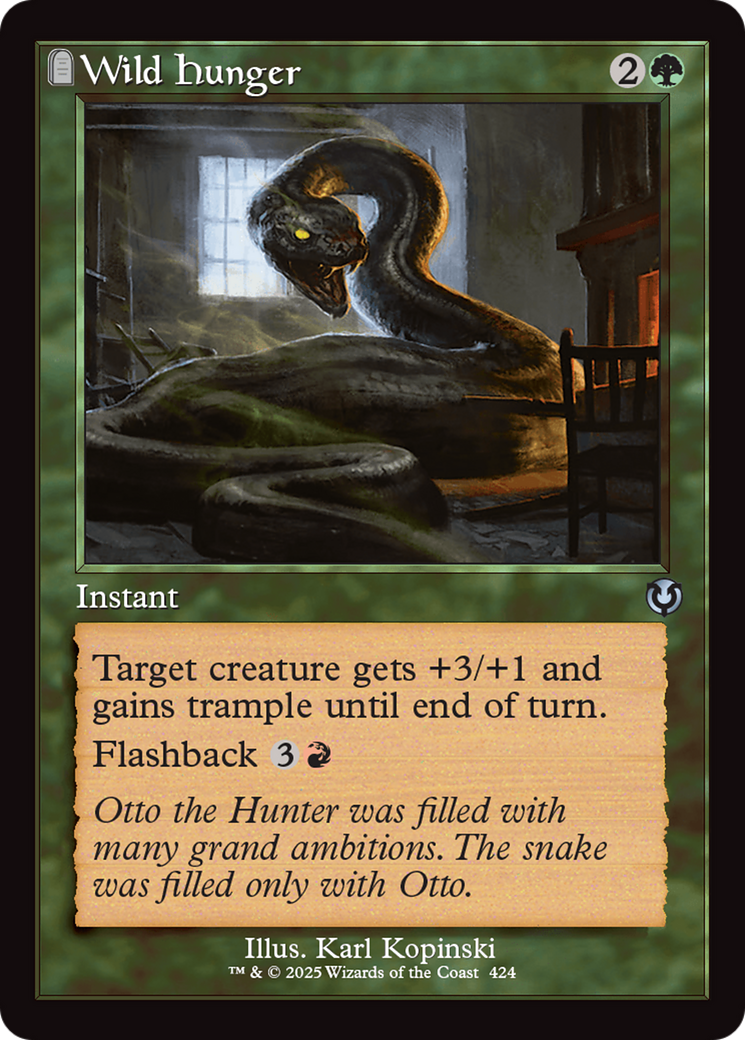 Wild Hunger (Retro Frame) [Innistrad Remastered] | Good Games Cannington
