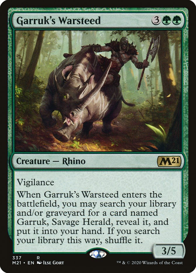Garruk's Warsteed 337 (Core Set 2021)  | Good Games Cannington