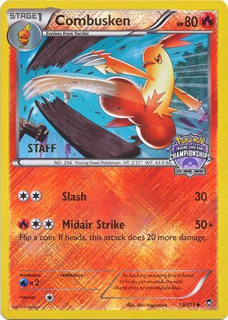 Combusken (13/111) (Championship Promo Staff) [XY: Furious Fists] | Good Games Cannington