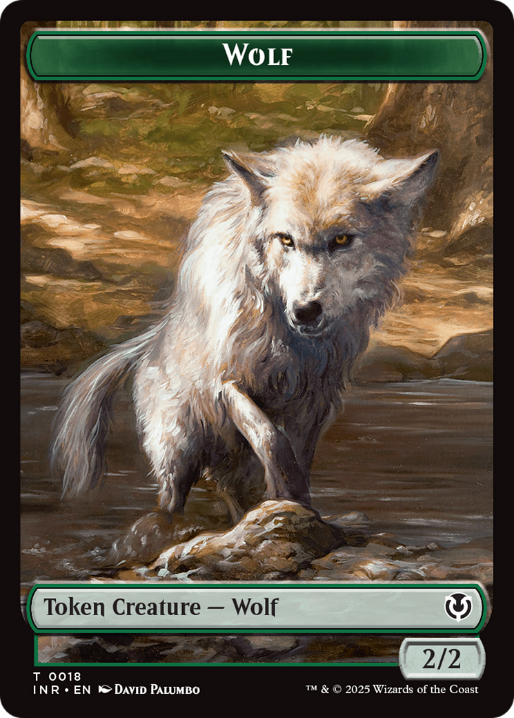 Wolf (0009) // Wolf (0018) Double-Sided Token [Innistrad Remastered Tokens] | Good Games Cannington
