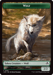 Wolf (0009) // Wolf (0018) Double-Sided Token [Innistrad Remastered Tokens] | Good Games Cannington