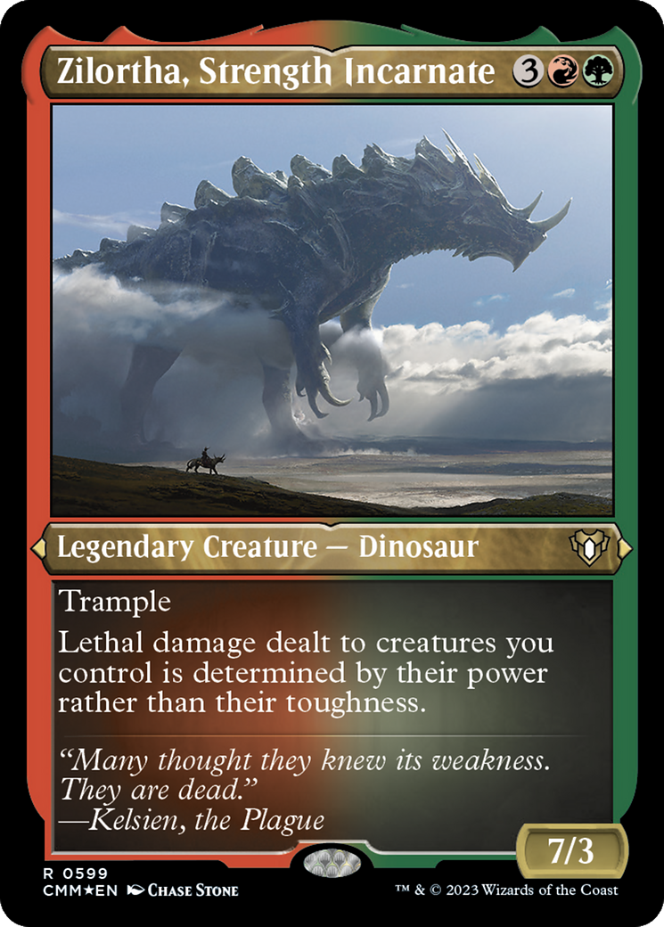 Zilortha, Strength Incarnate (Foil Etched) [Commander Masters] | Good Games Cannington