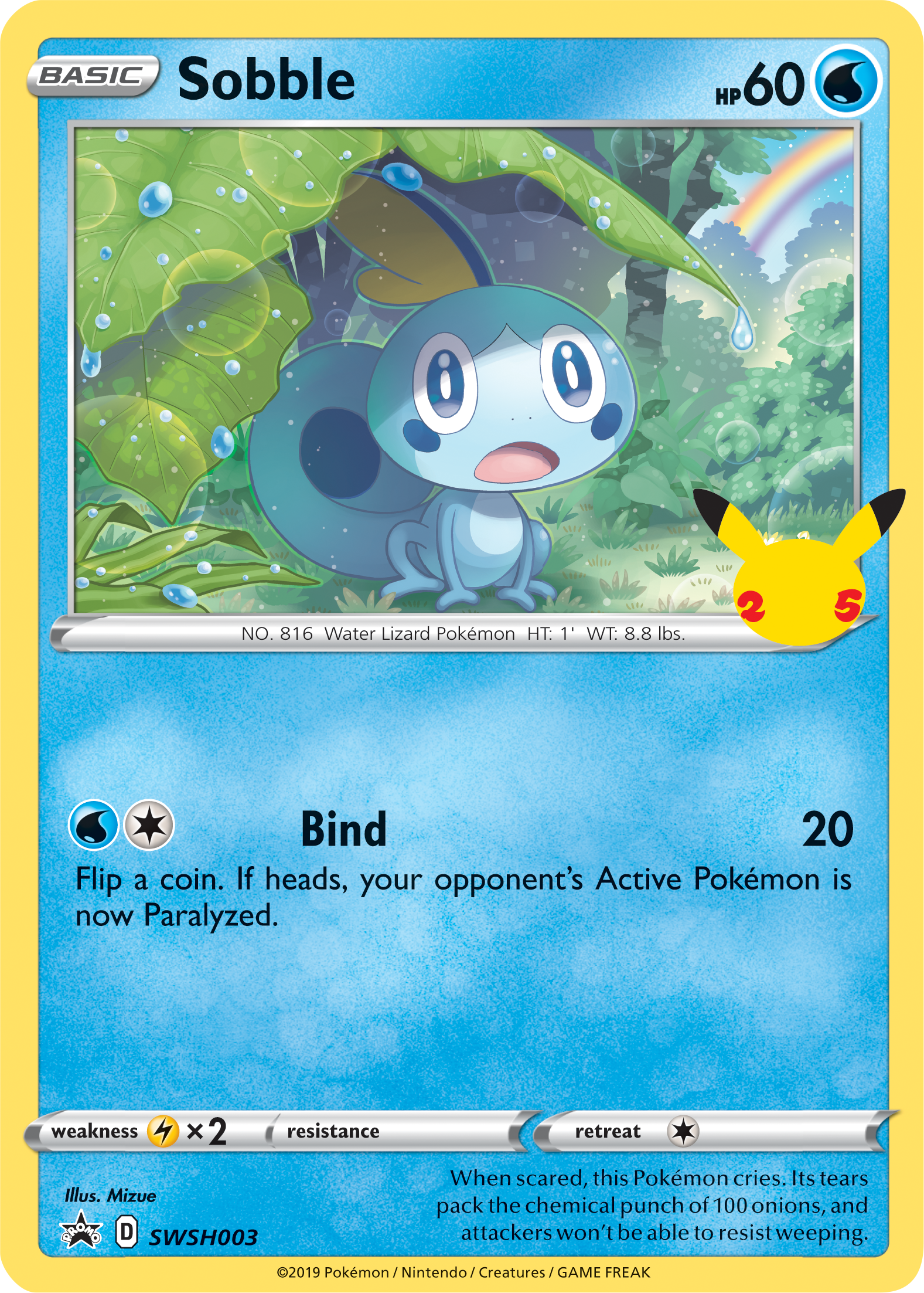 Sobble (SWSH003) (Jumbo Card) [First Partner Pack] | Good Games Cannington