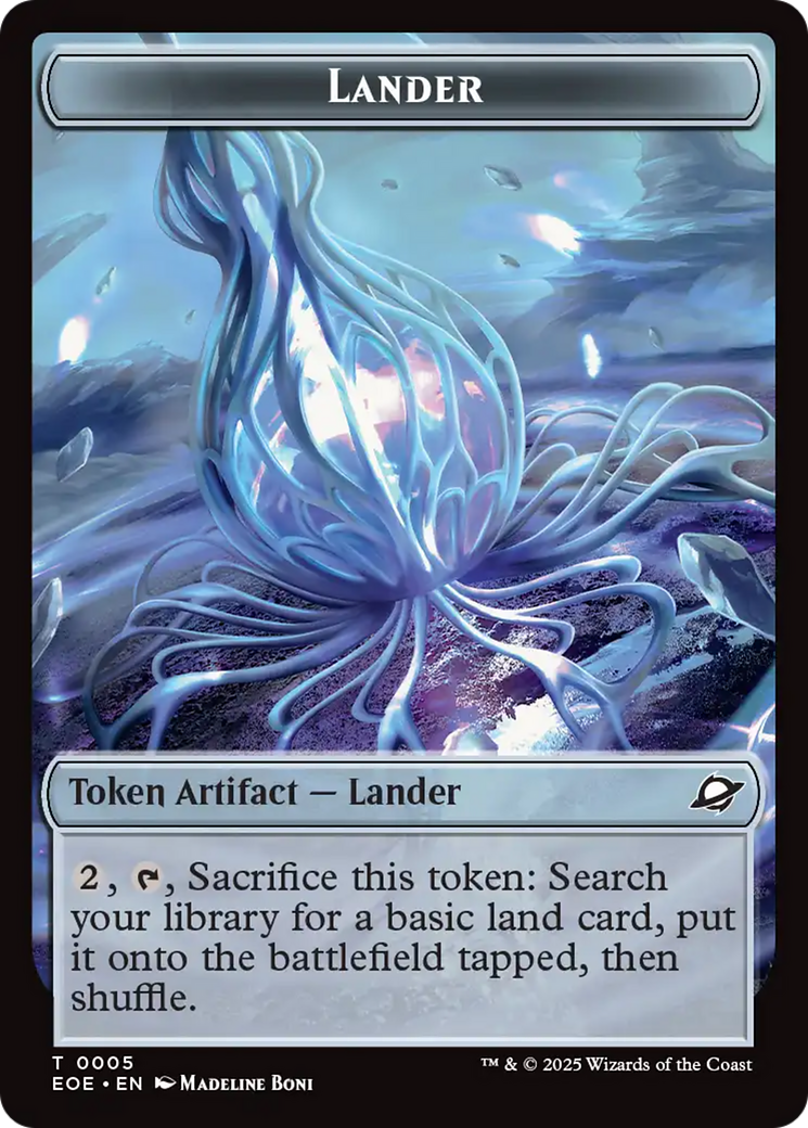 Drone // Lander (0005) Doubled-Sided Token [Edge of Eternities Tokens] | Good Games Cannington