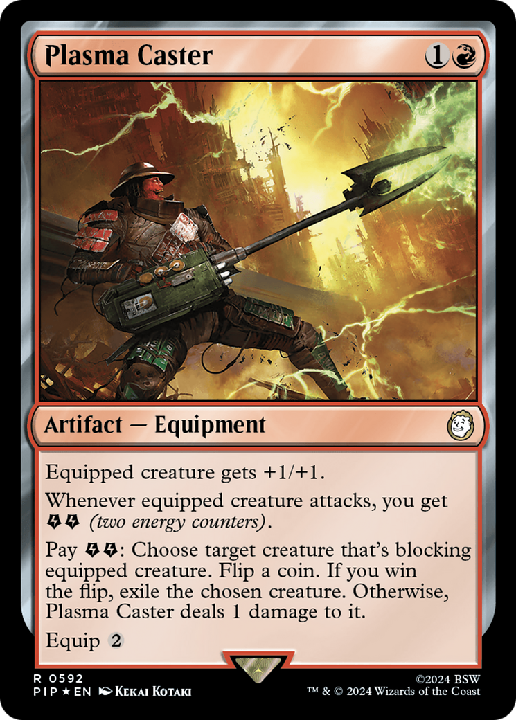 Plasma Caster (Surge Foil) [Fallout] | Good Games Cannington