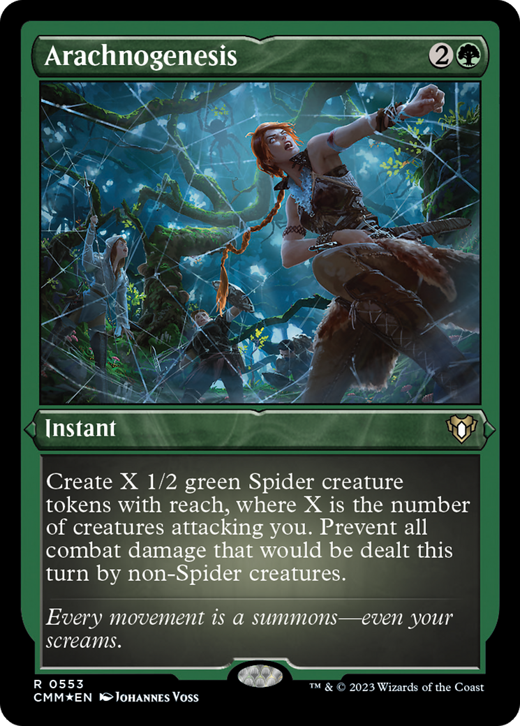 Arachnogenesis (Foil Etched) [Commander Masters] | Good Games Cannington