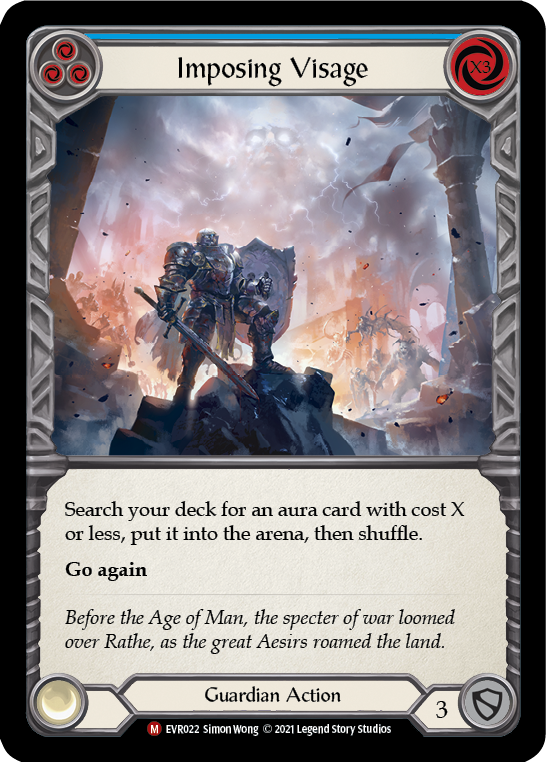 Imposing Visage [EVR022] (Everfest)  1st Edition Rainbow Foil | Good Games Cannington
