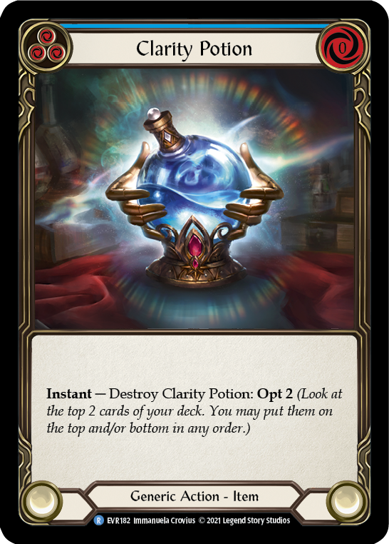 Clarity Potion [EVR182] (Everfest)  1st Edition Cold Foil | Good Games Cannington