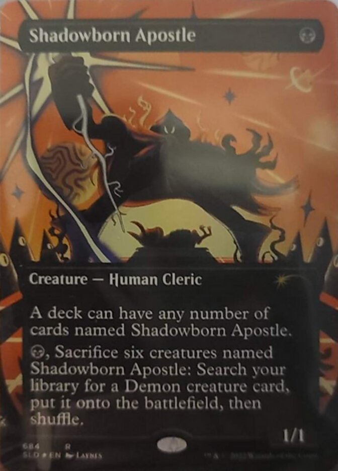 Shadowborn Apostle (Borderless) (684) [Secret Lair Drop Promos] | Good Games Cannington