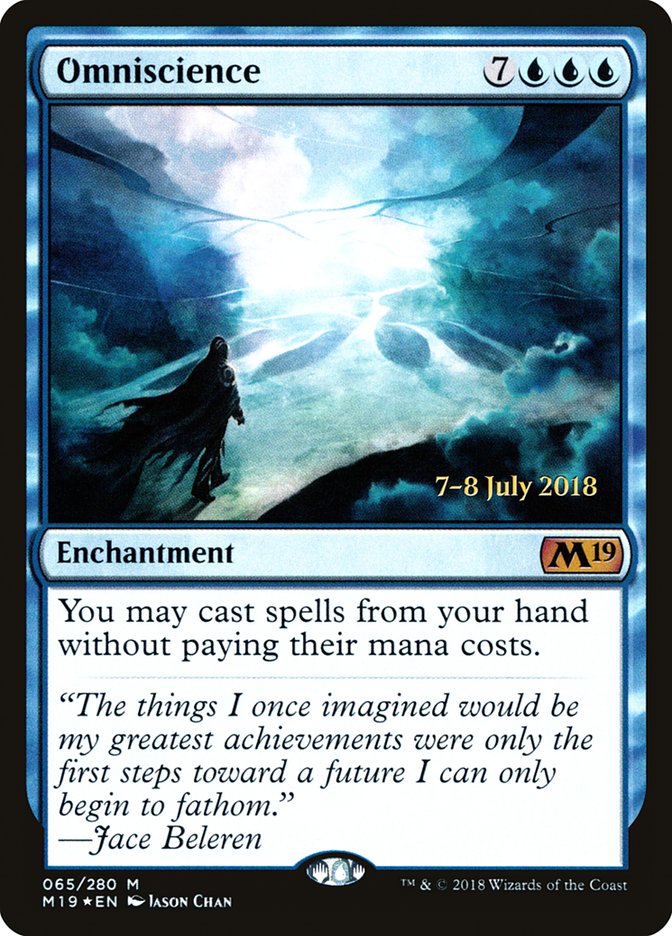 Omniscience [Core Set 2019 Prerelease Promos] | Good Games Cannington