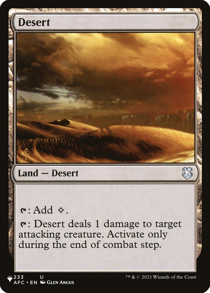 Desert [The List] | Good Games Cannington
