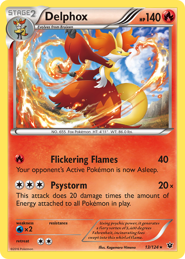 Delphox (13/124) [XY: Fates Collide] | Good Games Cannington